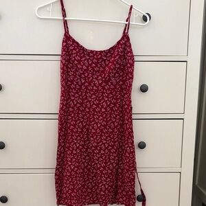 Brandy Melville Red Floral Dress